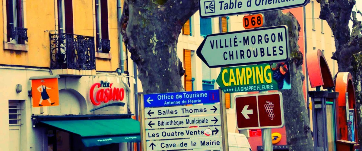 Beajolais steet signs Beajolais steet signs