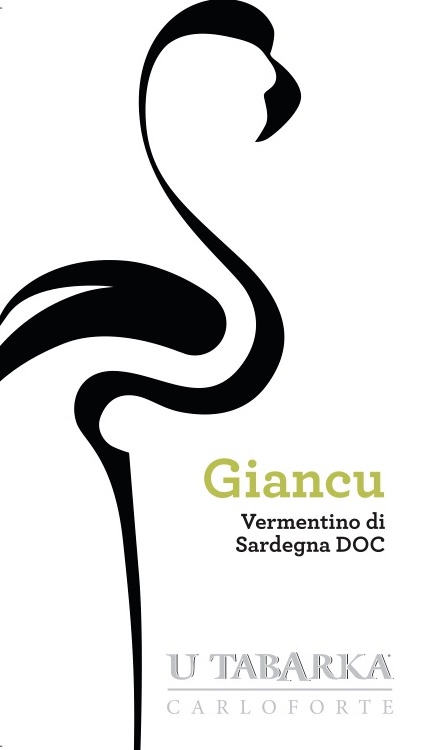 wine label for U tabarka wine Giancu Vermentino